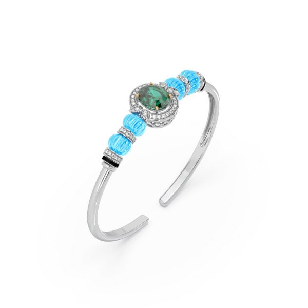 Turquoise Emerald Spring Bracelet